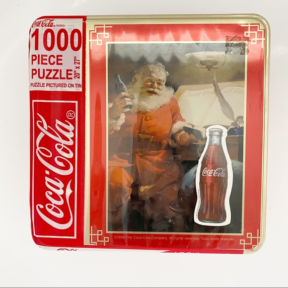 Coca Cola Other - COCA-COLA Vintage 1998 AMG Santa Puzzle